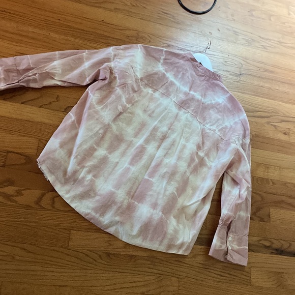 ZARA cotton oversized tie dye shirt medium weight cotton XL - Picture 6 of 7